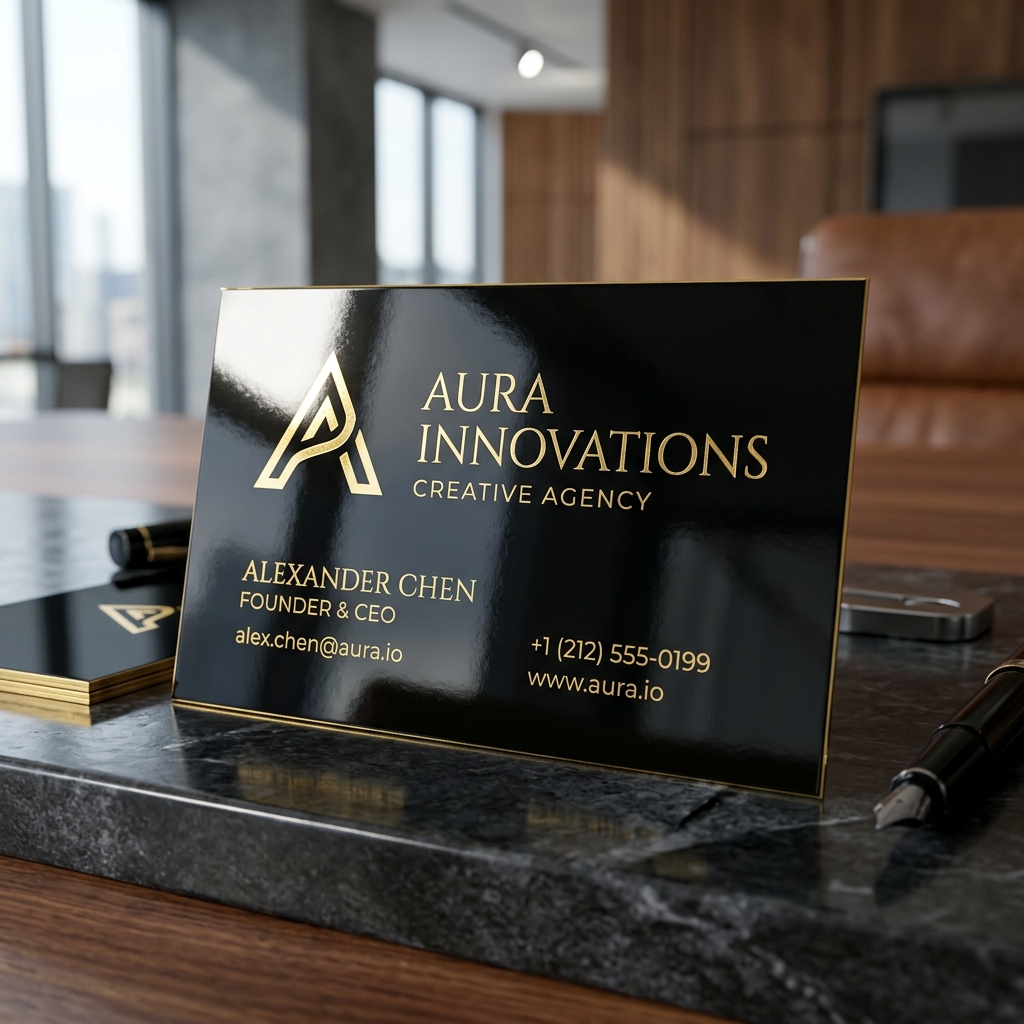 Gold/Silver Foil Business Card